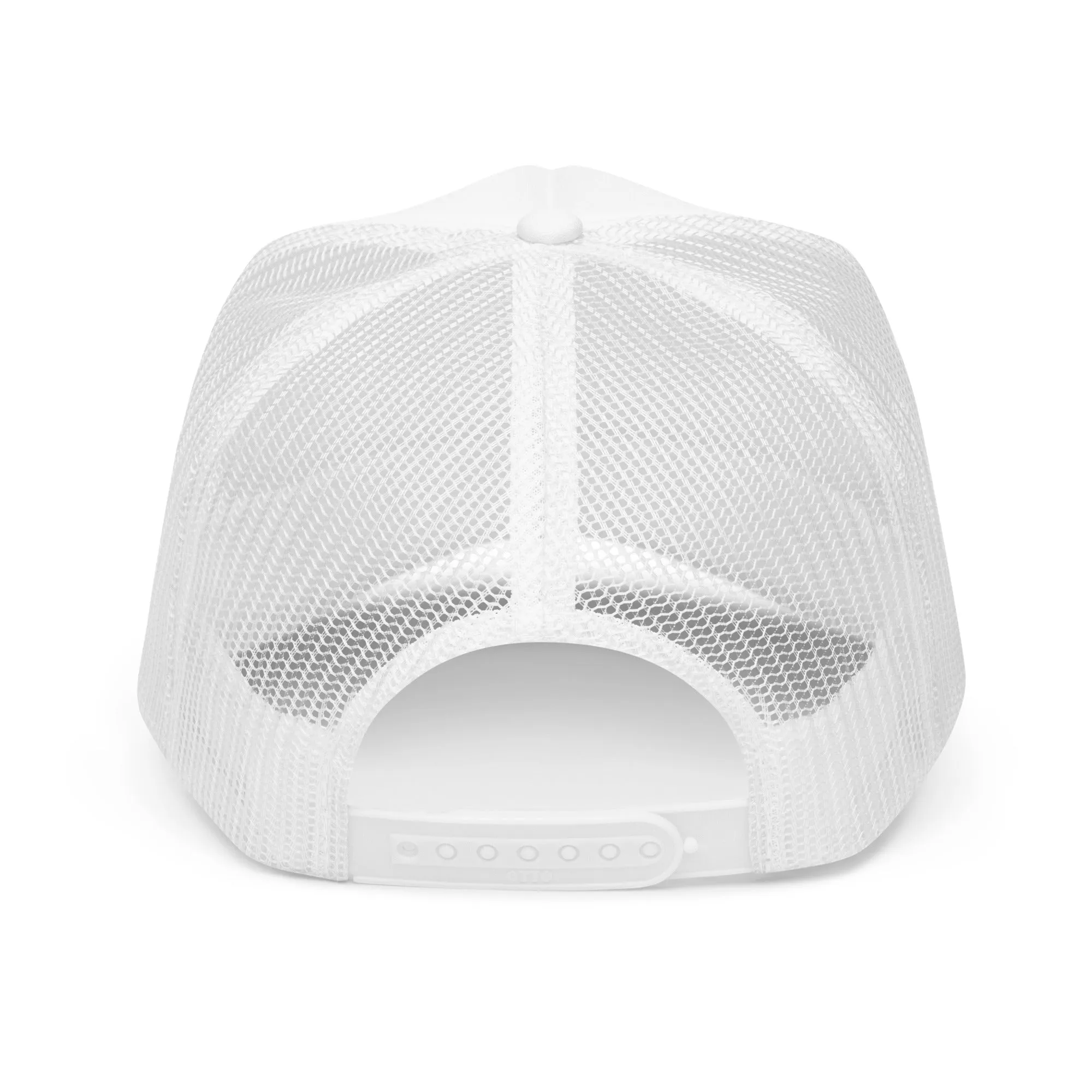 White Millitary Tech Trucker Hat