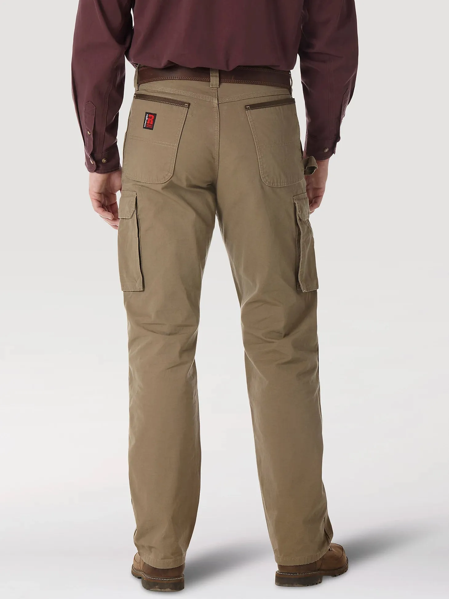 WRANGLER RIGGS WORKWEAR RIPSTOP RANGER CARGO PANT IN BARK SIZE 40X32