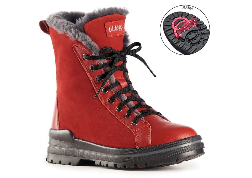 Zaide Red Winter Boot