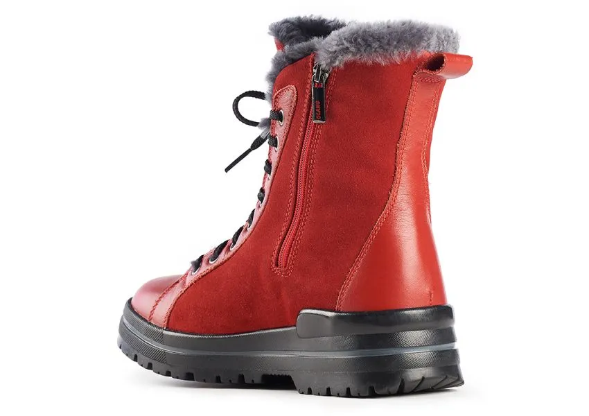 Zaide Red Winter Boot