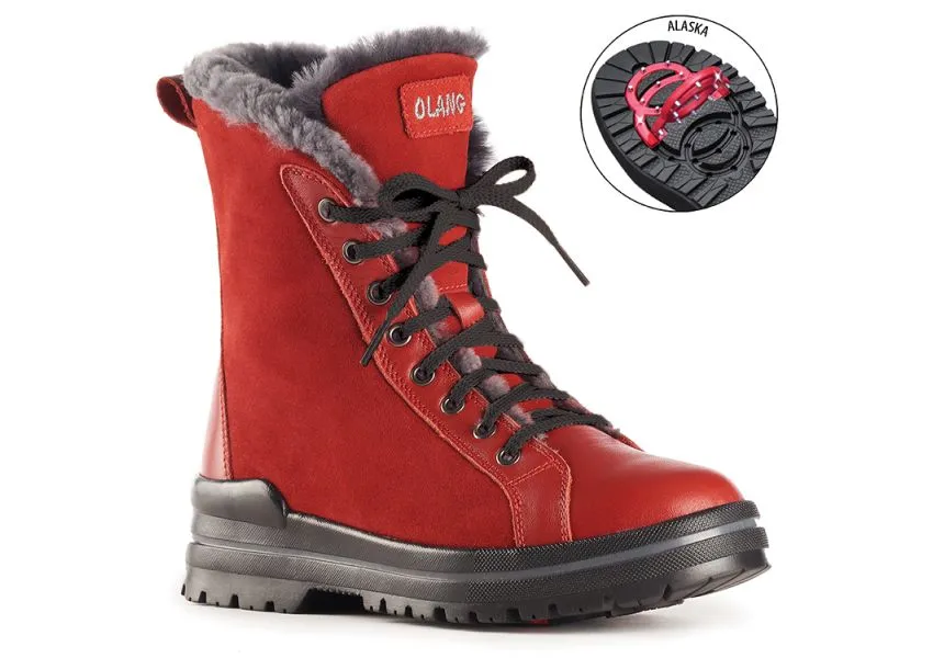 Zaide Red Winter Boot