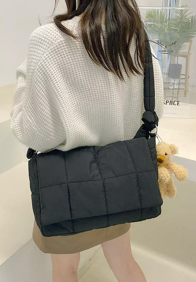 ZITIQUE Fashion plaid soft oblique backpack