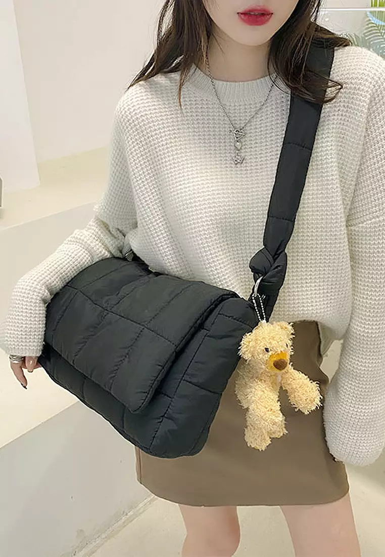 ZITIQUE Fashion plaid soft oblique backpack