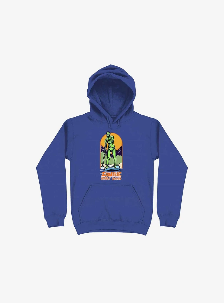 Zombie Paddle Board Royal Blue Hoodie